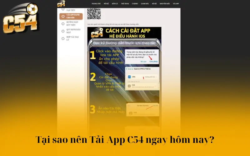 Tại sao nên Tải App C54 ngay hôm nay?